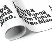 Thai Isaan Street Food Geschenkpapier (Rolleneckpunkt)