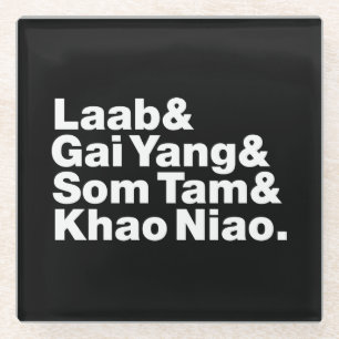 Thai Isaan Street Food Glasuntersetzer