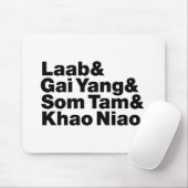 Thai Isaan Street Food Mousepad (Mit Mouse)