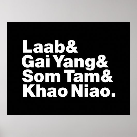 Thai Isaan Street Food Poster (Vorne)