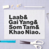 Thai Isaan Street Food Seidenpapier (Handwerk)