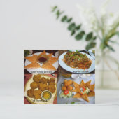 Thai-Küche Postkarte (Stehend Vorderseite)