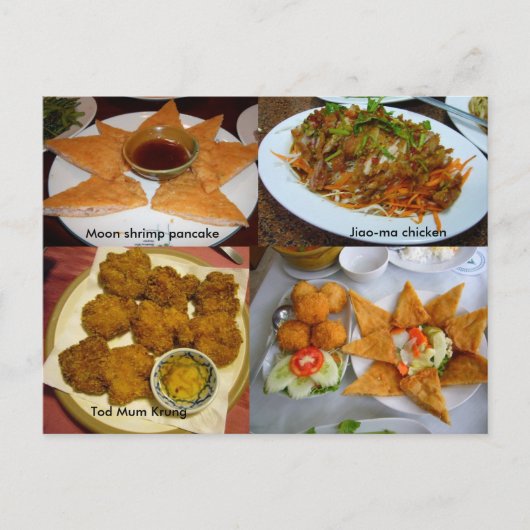 Thai-Küche Postkarte (Vorderseite)
