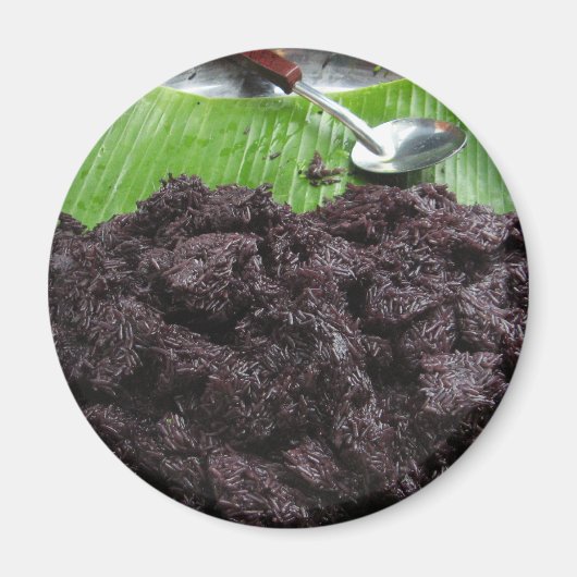 Thai Lao Black Sticky Rice [Khao Niao Dam] Magnet (Vorne)