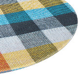 Thai Loincloth: Closeup Fabric Texture. Schneidebrett (Ecke)