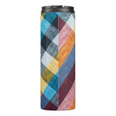 Thai Loincloth: Closeup Fabric Texture. Thermosbecher (Rückseite)