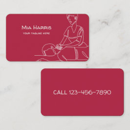 Thai Massage Business Card Visitenkarte