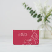 Thai Massage Business Card Visitenkarte (Stehend Vorderseite)