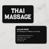 Thai Massage Visitenkarte (Vorne/Hinten)