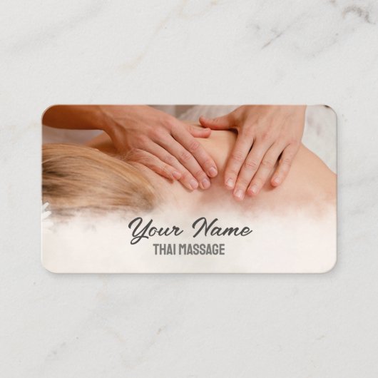Thai Massage Visitenkarte (Vorderseite)