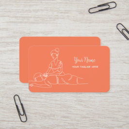 Thai Massage Wellness-Center Business Card Visitenkarte