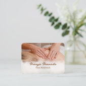 Thai Massage Wellness-Center Visitenkarte (Stehend Vorderseite)