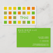 THAI (Mod-Quadrate) Visitenkarte (Vorne/Hinten)