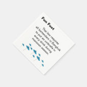 Thai Monsoon Umbrella Fun Fact Cocktail Serviette (Ecke)