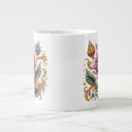 Thai Motif Blume Jumbo-Tasse