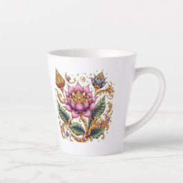 Thai Motif Blume Milchtasse
