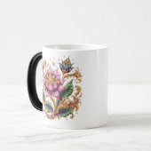 Thai Motif Blume Morphing Verwandlungstasse (Vorderseite Links)