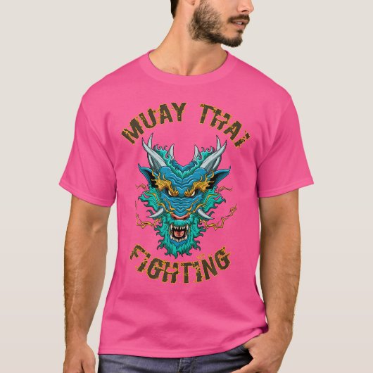 Thai Muay und Thai Boxing Mixed Martial Arts Drago T-Shirt (Vorderseite)