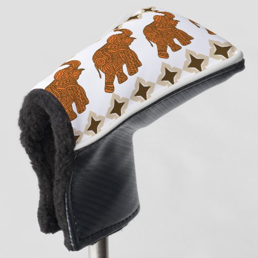 Thai-Muster Golf Headcover (3/4 Vorderseite)