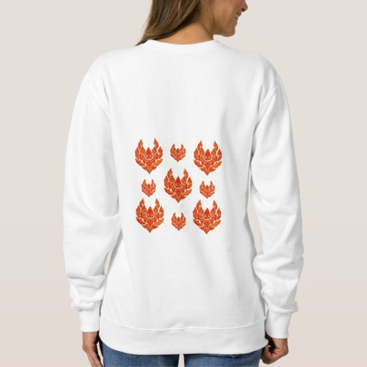 Thai-Muster-Stil. Sweatshirt (Rückseite)