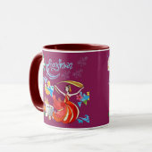 Thai Neujahrsstrahlen Magenta Tasse (Vorderseite Links)