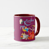 Thai Neujahrsstrahlen Magenta Tasse (VorderseiteRechts)
