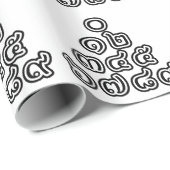 Thai Numbers Pyramid ♦ Thai-Sprachskript ♦ Geschenkpapier (Rolleneckpunkt)