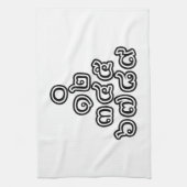 Thai Numbers Pyramid ♦ Thai-Sprachskript ♦ Geschirrtuch (Vertikal)