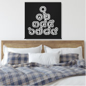 Thai Numbers Pyramid ♦ Thai-Sprachskript ♦ Leinwanddruck (Insitu (Schlafzimmer))