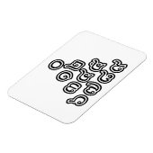 Thai Numbers Pyramid ♦ Thai-Sprachskript ♦ Magnet (Linke Seite)