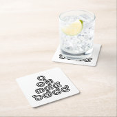 Thai Numbers Pyramid ♦ Thai-Sprachskript ♦ Rechteckiger Pappuntersetzer (Vor Ort)