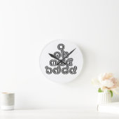 Thai Numbers Pyramid ♦ Thai-Sprachskript ♦ Runde Wanduhr (Zuhause)