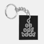 Thai Numbers Pyramid ♦ Thai-Sprachskript ♦ Schlüsselanhänger (Vorderseite links)