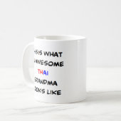 Thai Oma, phantastisch Kaffeetasse (Vorderseite Links)
