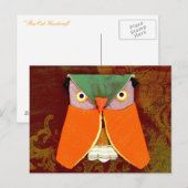 Thai Owl Handicraft Postkarte (Vorne/Hinten)