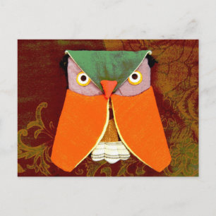 Thai Owl Handicraft Postkarte