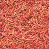 Thai-Paprikaschoten Aufkleber (Vorderseite)