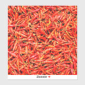 Thai-Paprikaschoten Aufkleber (Blatt)