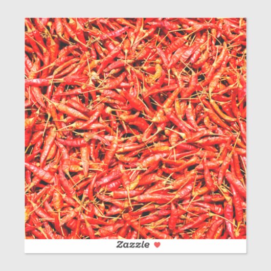 Thai-Paprikaschoten Aufkleber (Blatt)