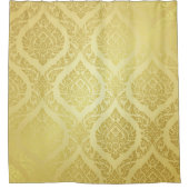 Thai Pattern Oberster Goldgrundthai, Muster, Duschvorhang (Vorderseite)