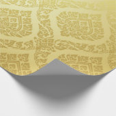 Thai Pattern Oberster Goldgrundthai, Muster, Geschenkpapier (Ecke)