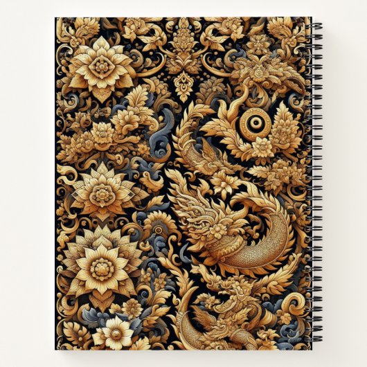 Thai Patterns Notizblock (Rückseite)