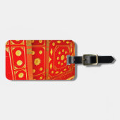 Thai-Pavillon-Decke Gepäckanhänger (Vorderseite horizontal)