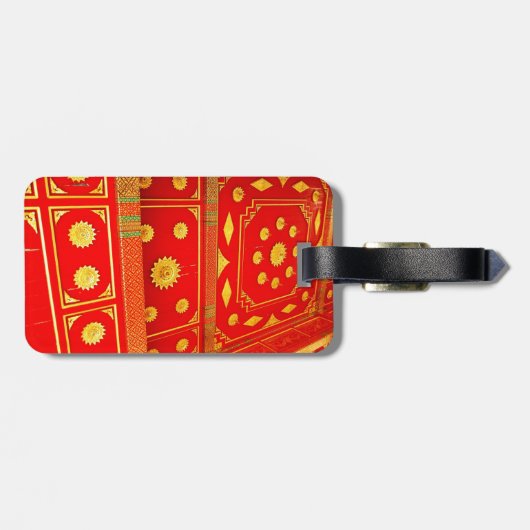 Thai-Pavillon-Decke Gepäckanhänger (Rückseite horizontal)