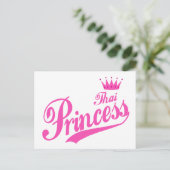 Thai Princess Postkarte (Stehend Vorderseite)