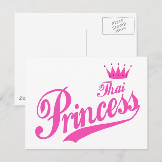 Thai Princess Postkarte (Vorne/Hinten)