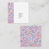 Thai Quadratische Visitenkarte (Vorne/Hinten)