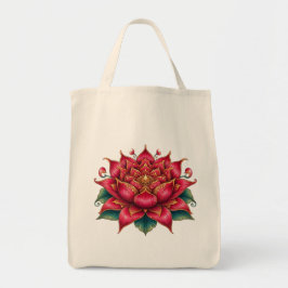 Thai Red Blume, Thai Art, Thai Design, thailändisc Tragetasche
