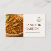 Thai Restaurant Catering Service Photo Visitenkarte (Vorderseite)