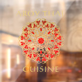 Thai Restaurant Front Advertising Windo individuel Fensteraufkleber (Blatt 2)